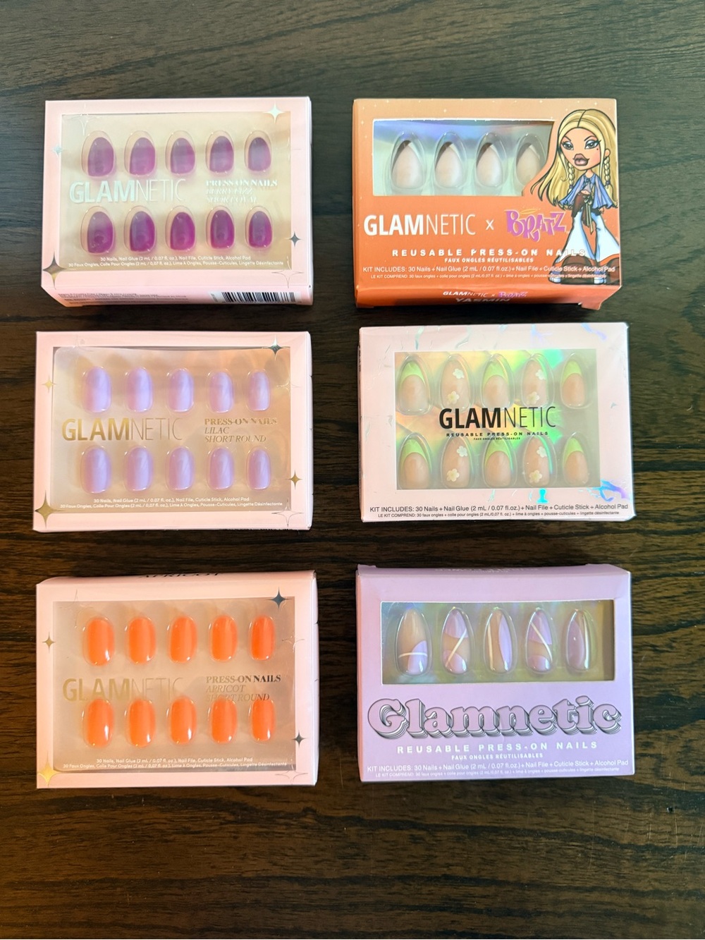 Glamnetic Reusable Nails - Assorted Bundle - 6 new sets